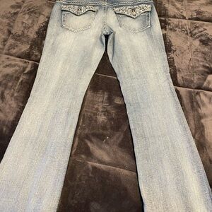 Women's Paisley Sky Size 12 Blue Jeans